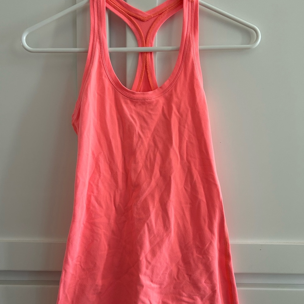 Lululemon Athletica Coral Racerback Tank Top